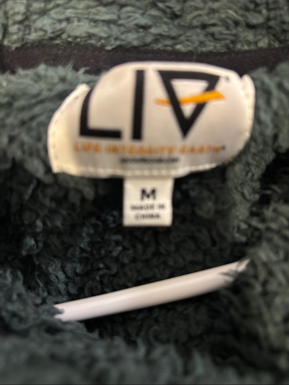 Cozy Forest Green Sherpa Button-Up Hoodie - Picture 7 of 7